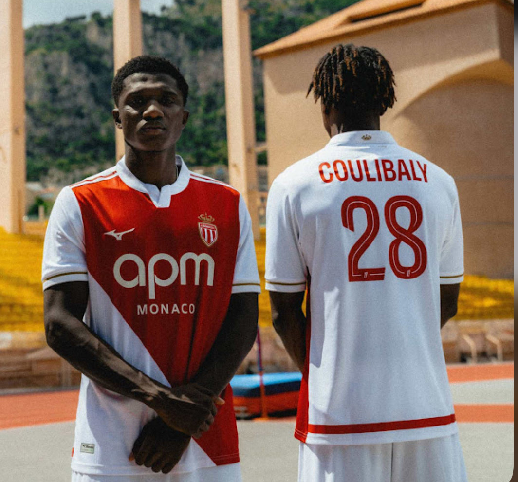 Mizuno 25/26 AS Monaco home jersey