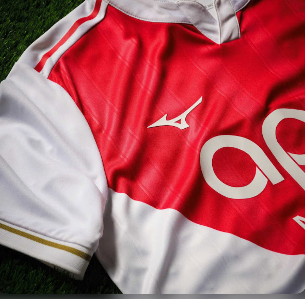 Mizuno 25/26 AS Monaco home jersey
