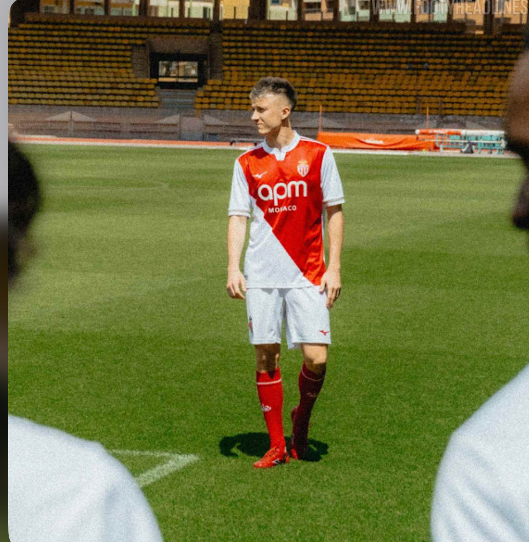 Mizuno 25/26 AS Monaco home jersey