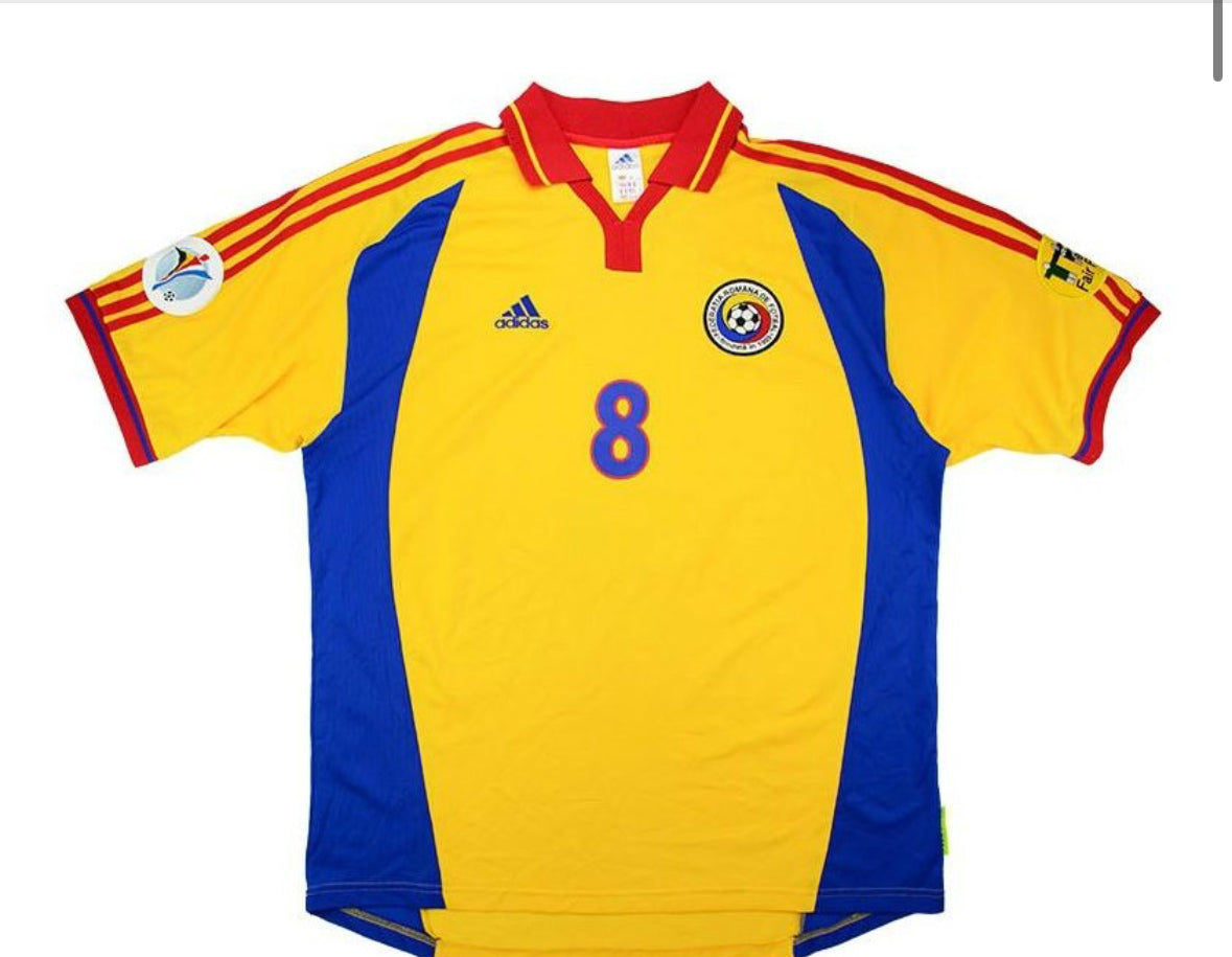 2000 Romania Home Jersey