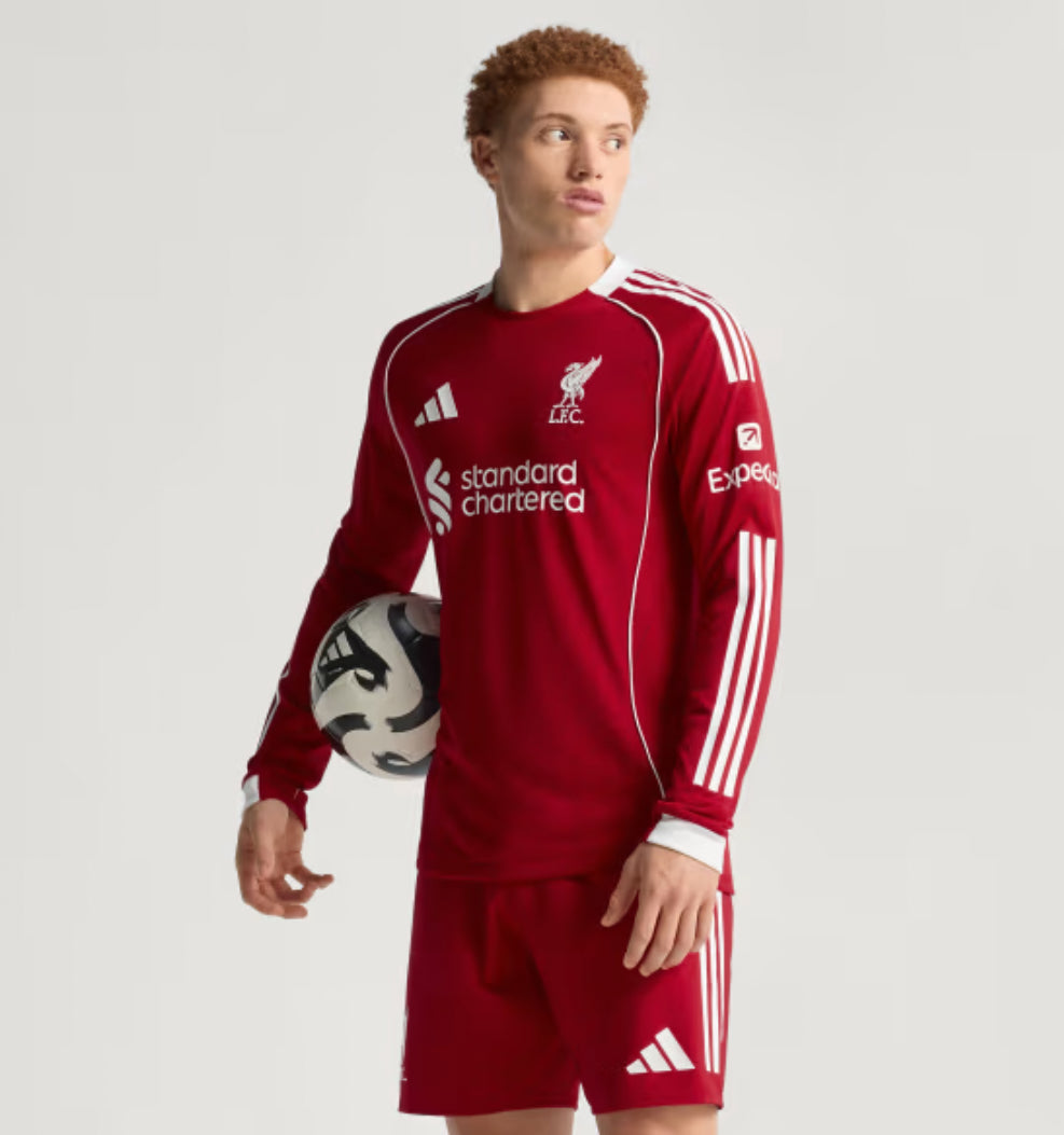 25/26 Liverpool Long Sleeve Home Jersey