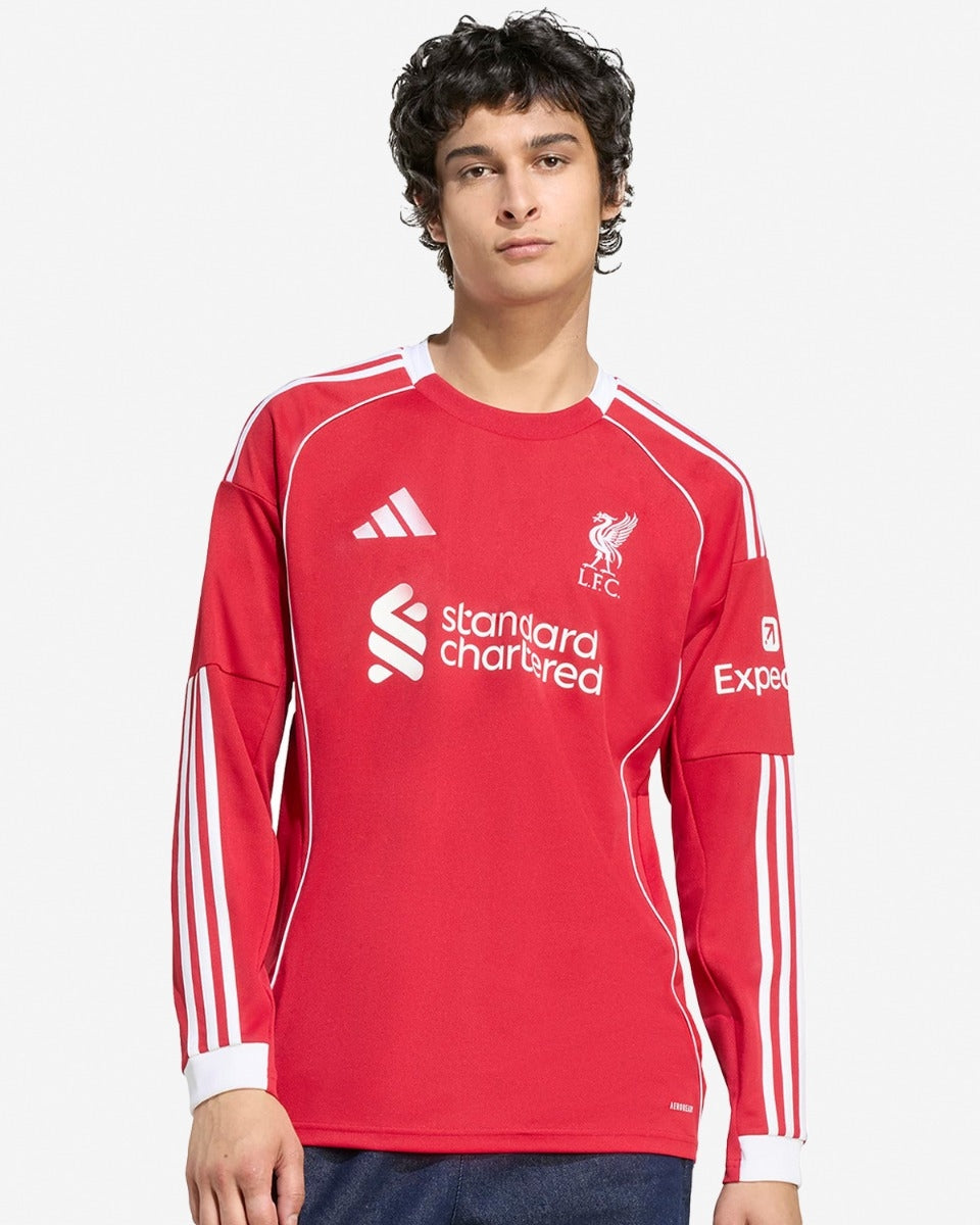 25/26 Liverpool Long Sleeve Home Jersey
